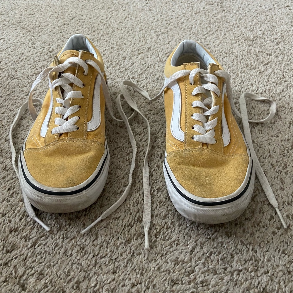 Vans Yellow and White Sneakers